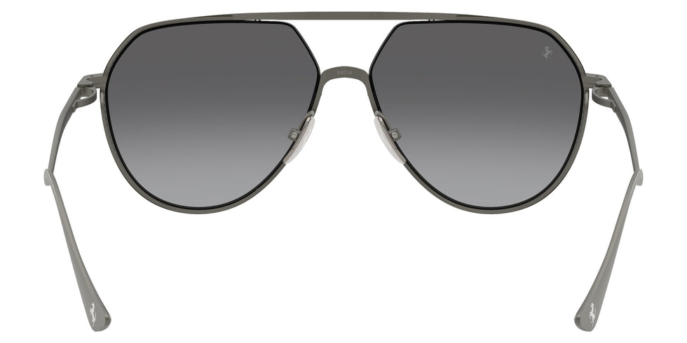 Ferrari® FH1021T Sunglasses - Matte Gunmetal/Gradient Grey Polarized