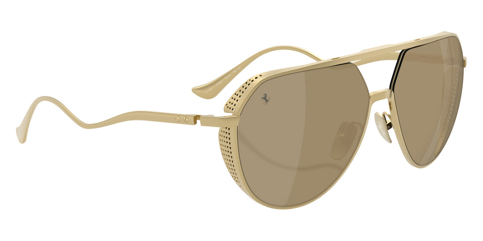 Ferrari® FH1021T Sunglasses - Matte Gold/Mirror Yellow Gold