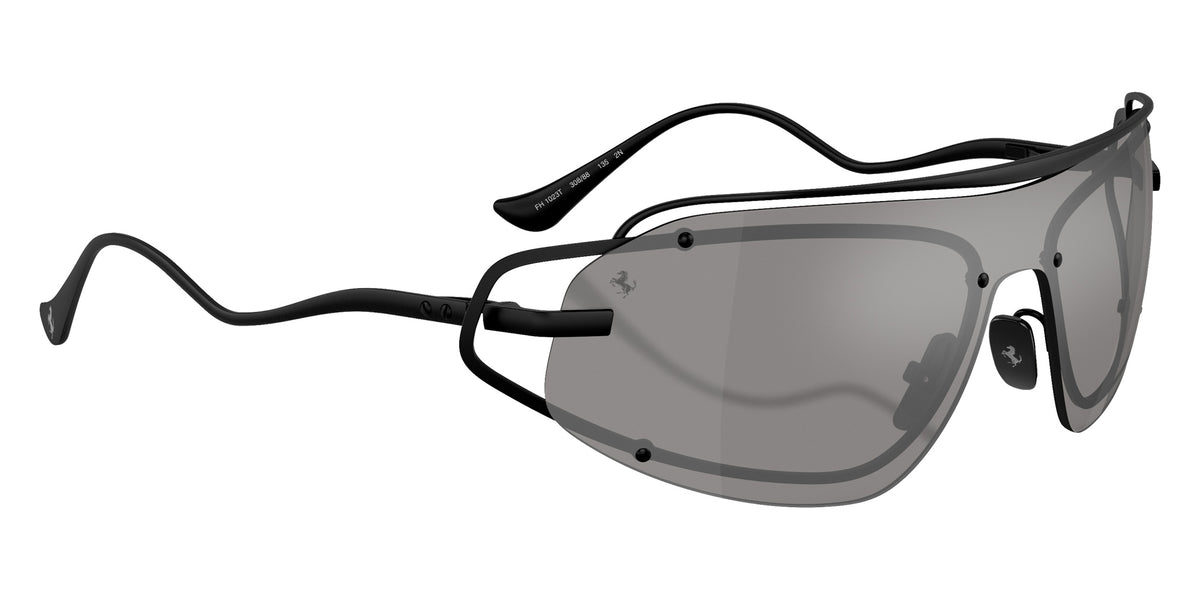 Ferrari® FH1023T Sunglasses - Matte Black/Grey Mirror Silver Gradient