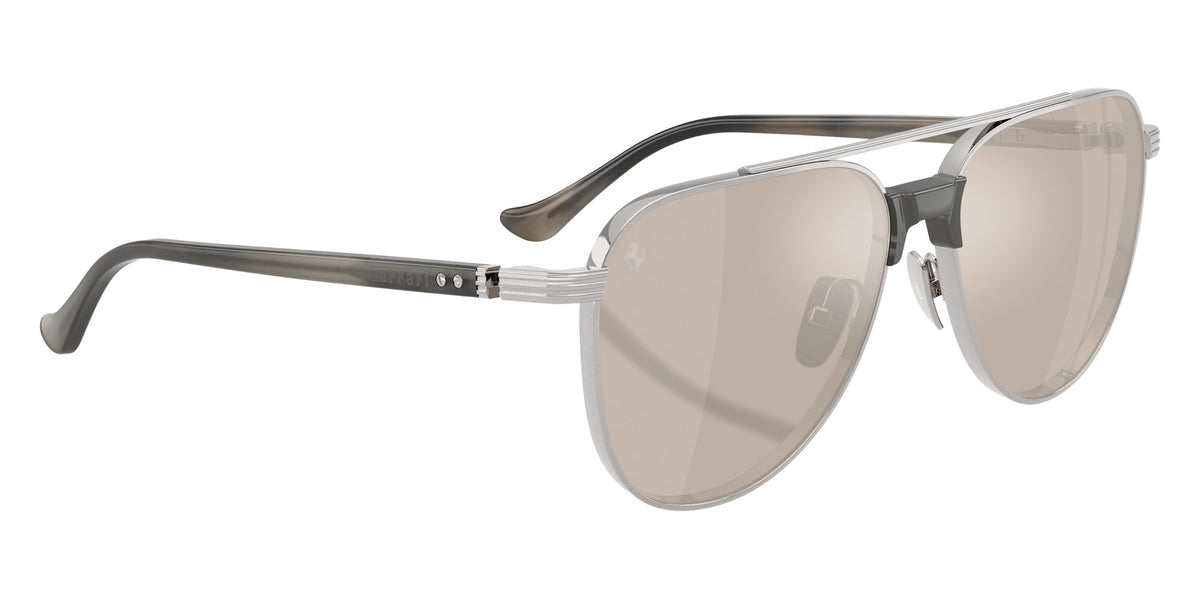Ferrari® FH1028T Sunglasses - Silver Brushed/Clear White Gold