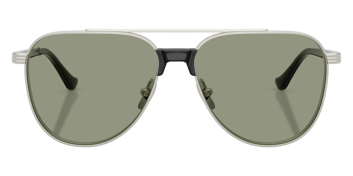 Ferrari® FH1028T Sunglasses - Silver Matte/Dark Green/Red