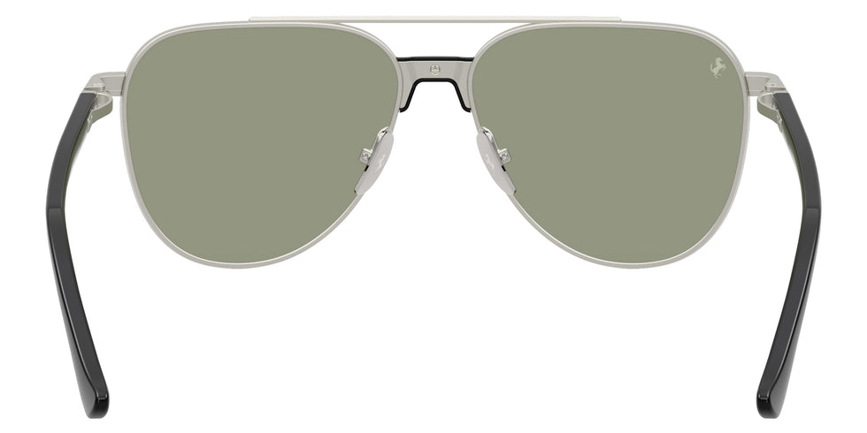Ferrari® FH1028T Sunglasses - Silver Matte/Dark Green/Red