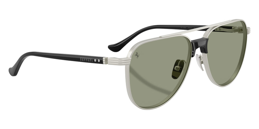 Ferrari® FH1028T Sunglasses - Silver Matte/Dark Green/Red