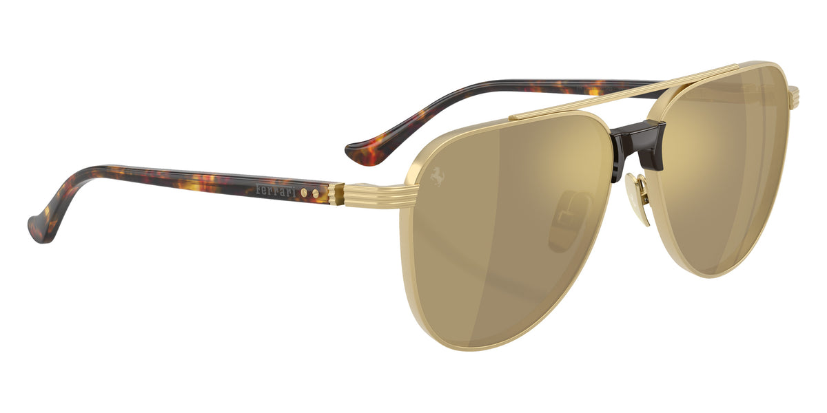 Ferrari® FH1028T Sunglasses - Gold Matte/Clear Yellow Gold