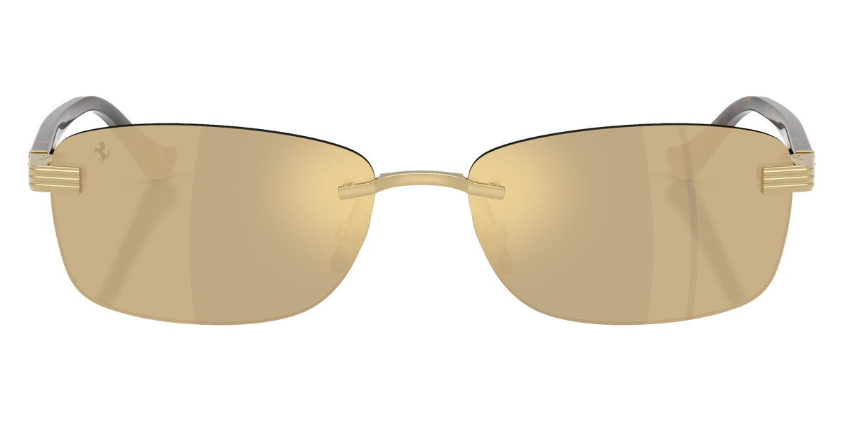 Ferrari® FH1029TD Sunglasses - Gold Matte/Clear Mirror Yellow Gold