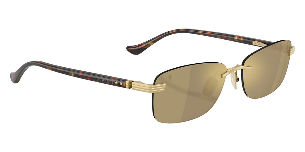 Ferrari® FH1029TD Sunglasses - Gold Matte/Clear Mirror Yellow Gold