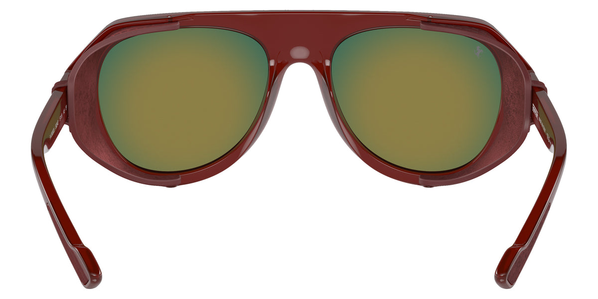 Ferrari® FH2002QU Sunglasses - Transparent Brown/Mirror Red Polarized