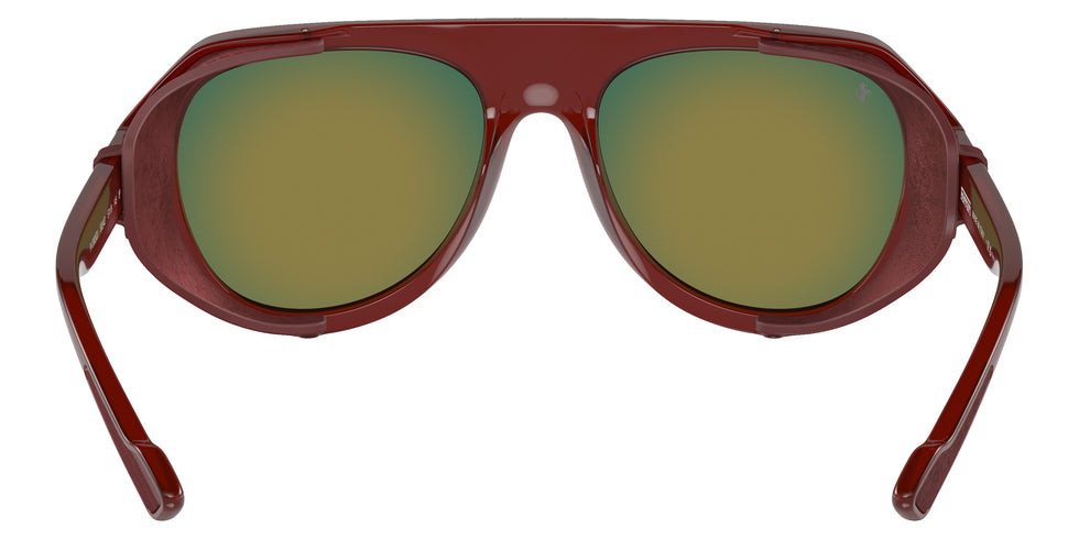 Ferrari® FH2002QU Sunglasses - Transparent Brown/Mirror Red Polarized