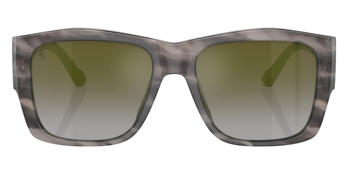 Ferrari® FH2003U Sunglasses - Striped Grey/Gradient Green Mirror