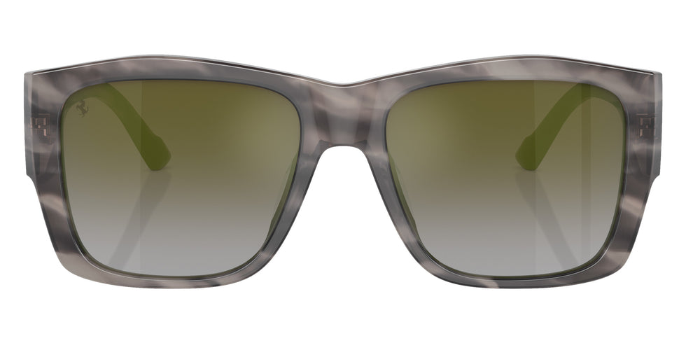 Ferrari® FH2003U Sunglasses - Striped Grey/Gradient Green Mirror