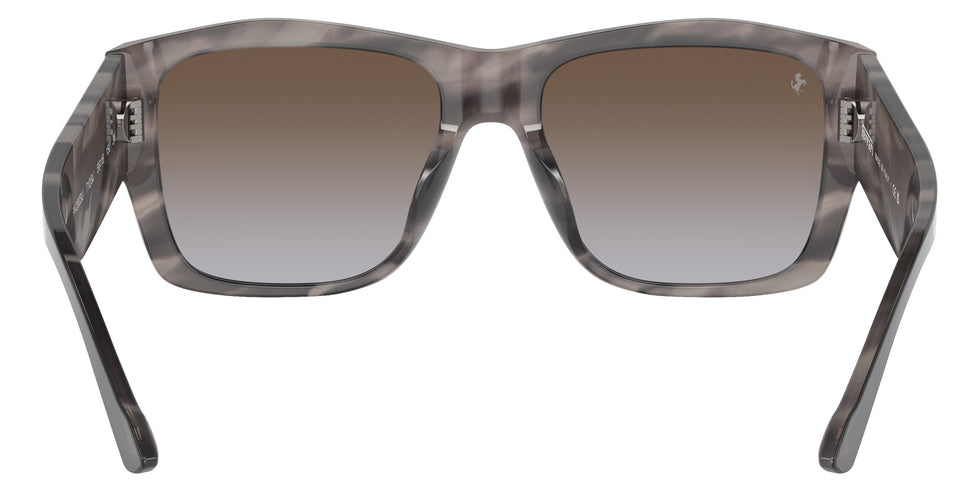 Ferrari® FH2003U Sunglasses - Striped Grey/Gradient Green Mirror