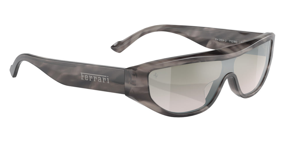 Ferrari® FH2004U Sunglasses - Striped Grey/Gradient Green Mirror