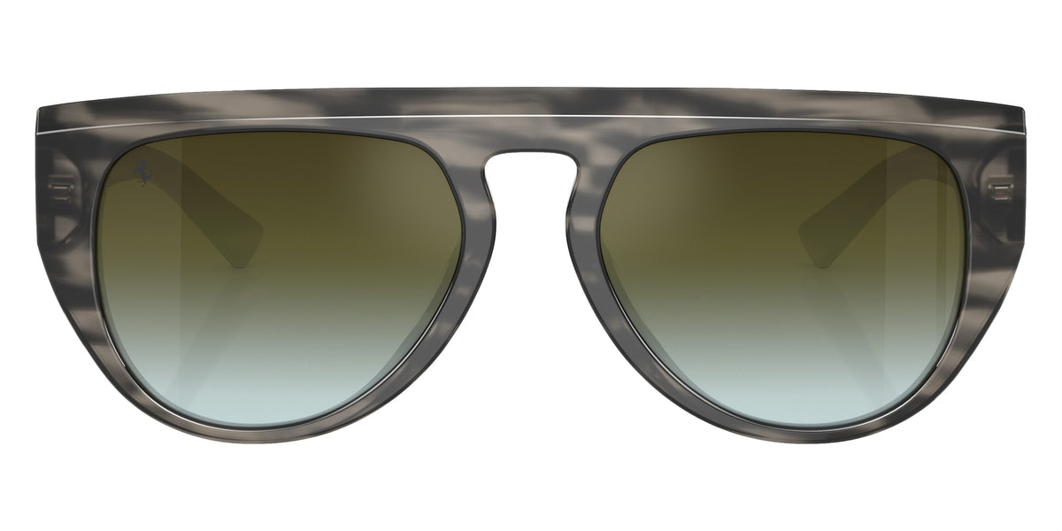 Ferrari® FH2005U Sunglasses - Striped Grey/Gradient Green Mirror