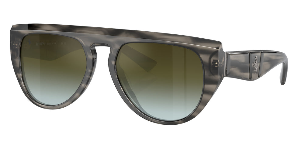 Ferrari® FH2005U Sunglasses - Striped Grey/Gradient Green Mirror