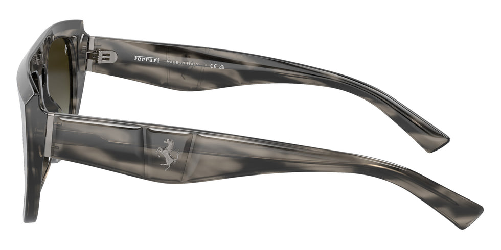 Ferrari® FH2005U Sunglasses - Striped Grey/Gradient Green Mirror