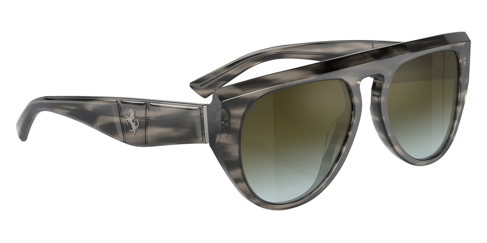 Ferrari® FH2005U Sunglasses - Striped Grey/Gradient Green Mirror