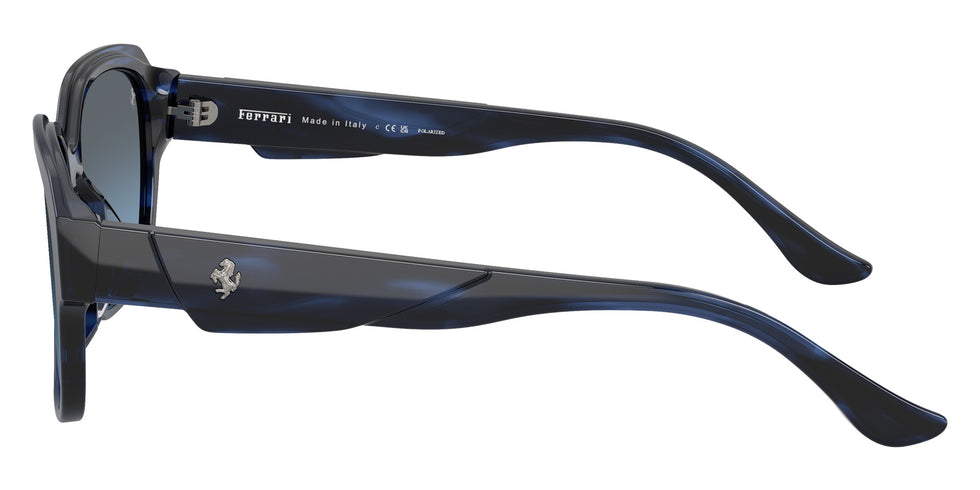 Ferrari® FH2016D Sunglasses - Striped Blue/Polarized Blue Gradient