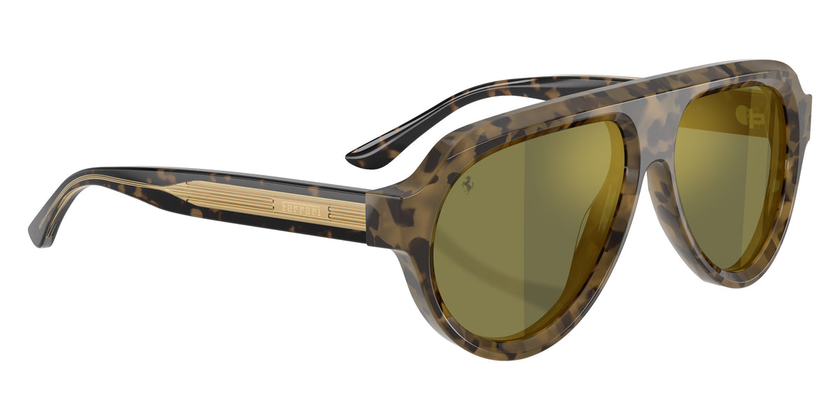 Ferrari® FH2019U Sunglasses - Brown Tortoise/Green Mirror Gold
