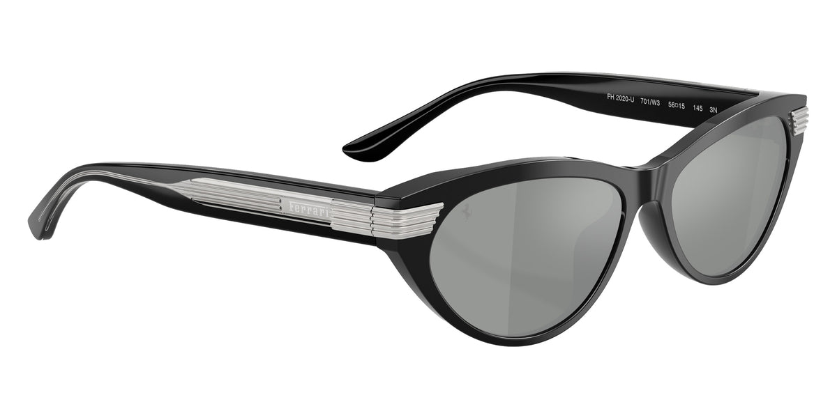 Ferrari® FH2020U Sunglasses - Shiny Black/Light Grey