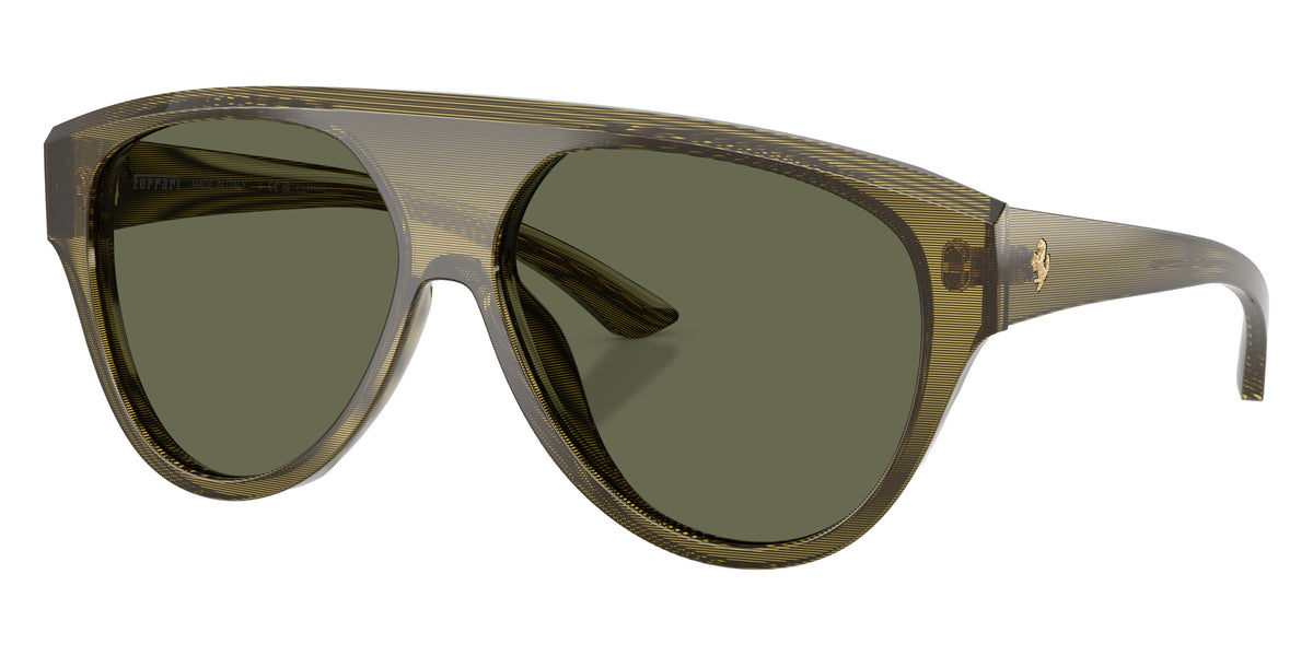Ferrari® FH2024U Sunglasses - Striped Green/Polarized Green