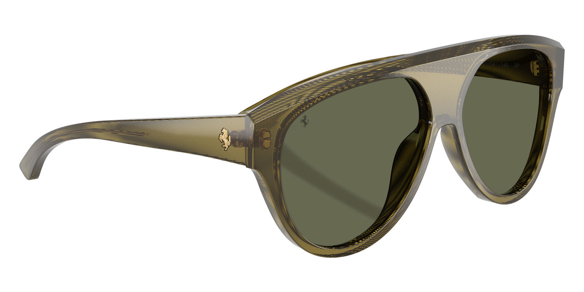 Ferrari® FH2024U Sunglasses - Striped Green/Polarized Green
