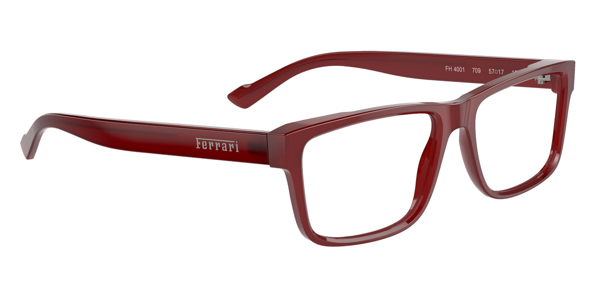 Ferrari® FH4001 Eyeglasses - Transparent Red