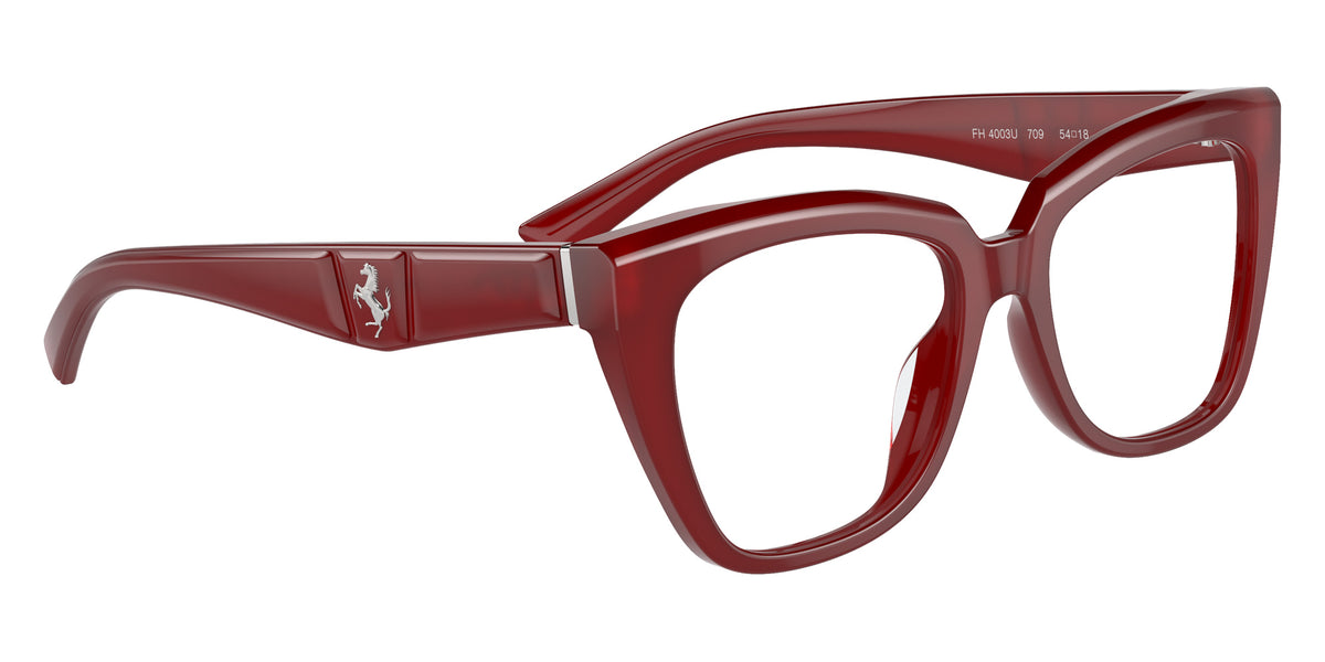 Ferrari® FH4003U Eyeglasses - Transparent Red