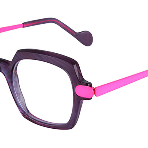 NaoNed® Fogeo NAO Fogeo 81P 47 - 81P Transparent Violet/Neon Pink Eyeglasses