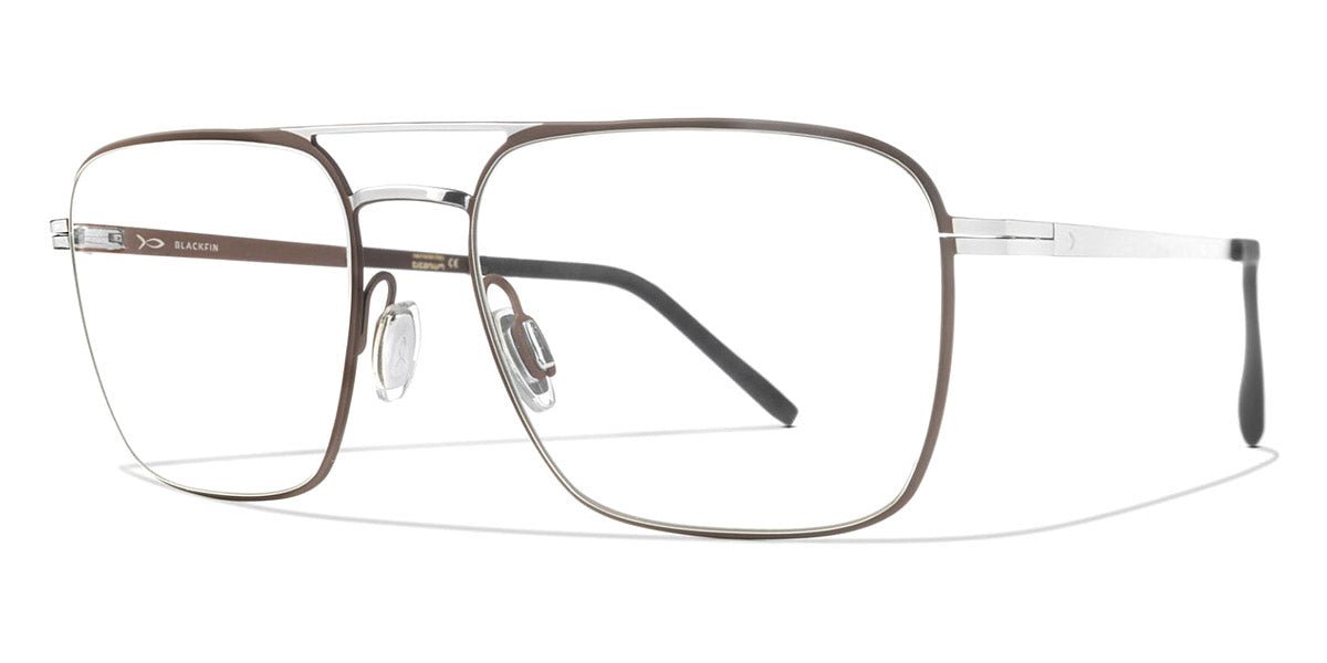 Blackfin® FRESNO BLF FRESNO 1310 55 - Brown/Silver Eyeglasses