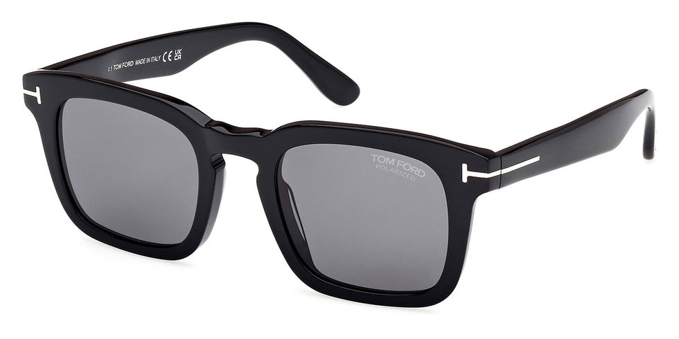 Tom Ford® FT0751 Dax FT0751 Dax 01D 50 - 01D - Shiny Black / Shiny Black Sunglasses