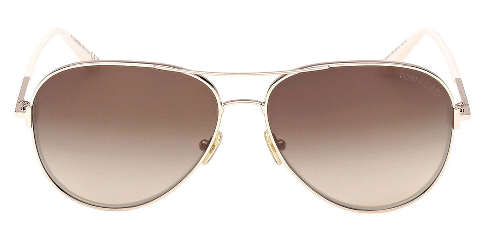 Tom Ford® FT0823 Clark FT0823 Clark 28K 59 - 28K - Shiny Rose Gold / Shiny Rose Gold Sunglasses