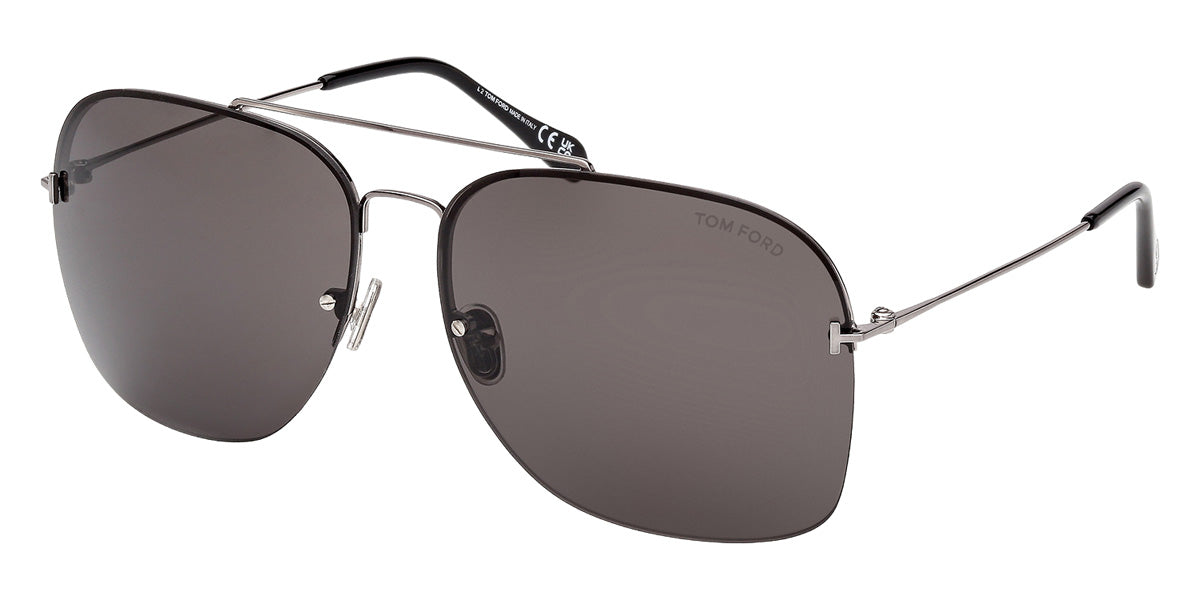 Tom Ford® FT0883 Sunglasses FT0883 12A 64 - 12A - Shiny Dark Ruthenium/Shiny Dark Ruthenium