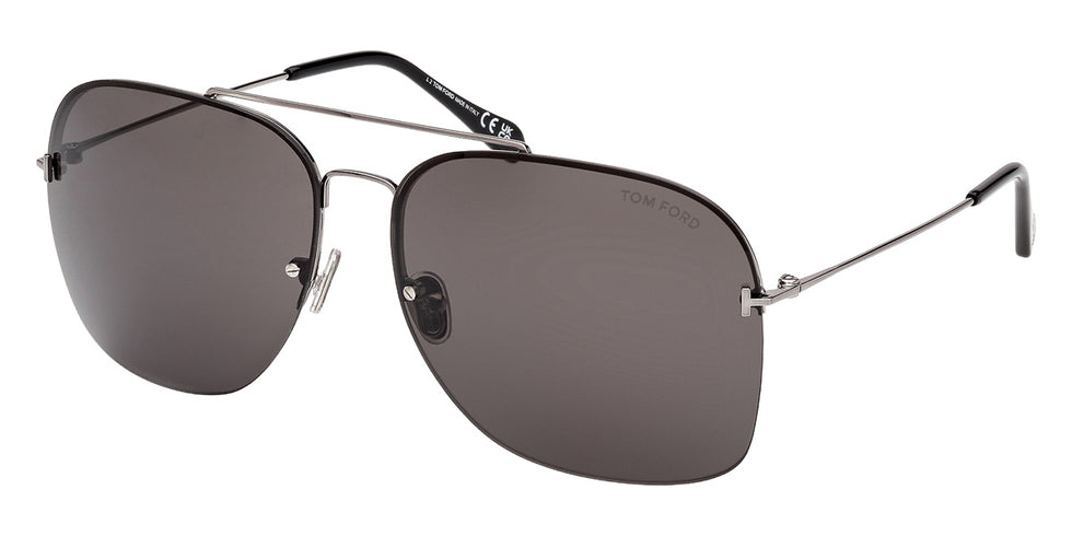 Tom Ford® FT0883 Sunglasses FT0883 12A 64 - 12A - Shiny Dark Ruthenium/Shiny Dark Ruthenium