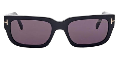 Tom Ford® FT1075 EZRA FT1075 EZRA 01A 54 - 01A - Shiny Black / Shiny Black Sunglasses