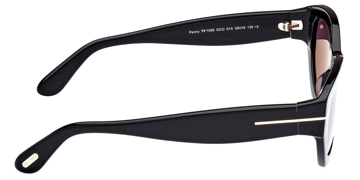 Tom Ford® FT1086 Penny FT1086 Penny 01A 55 - 01A - Shiny Black / Shiny Black Sunglasses
