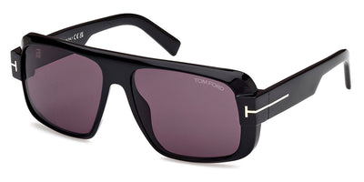 Tom Ford® FT1101 TURNER FT1101 01A 58 - 01A - Shiny Black / Shiny Black Sunglasses