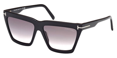 Tom Ford® FT1110 EDEN FT1110 01B 56 - 01B - Shiny Black / Shiny Black Sunglasses