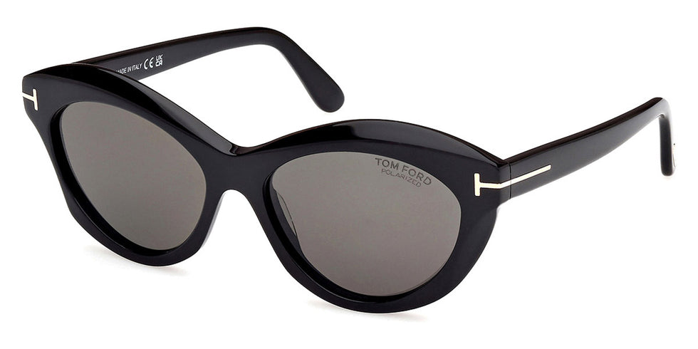 Tom Ford® FT1111 FT1111 01D 55 - 01D - Shiny Black / Shiny Black Sunglasses
