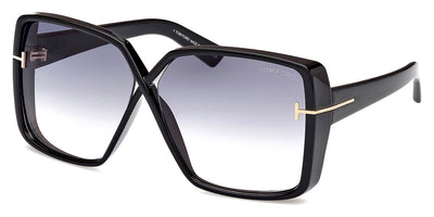 Tom Ford® FT1117 YVONNE FT1117 01B 63 - 01B - Shiny Black / Shiny Black Sunglasses