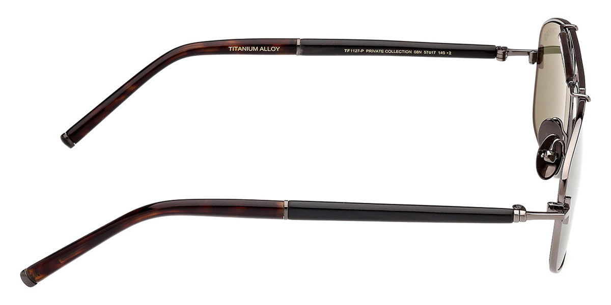 Tom Ford® FT1127-P FT1127-P 08N 57 - 08N Shiny Gunmetal / Green Sunglasses