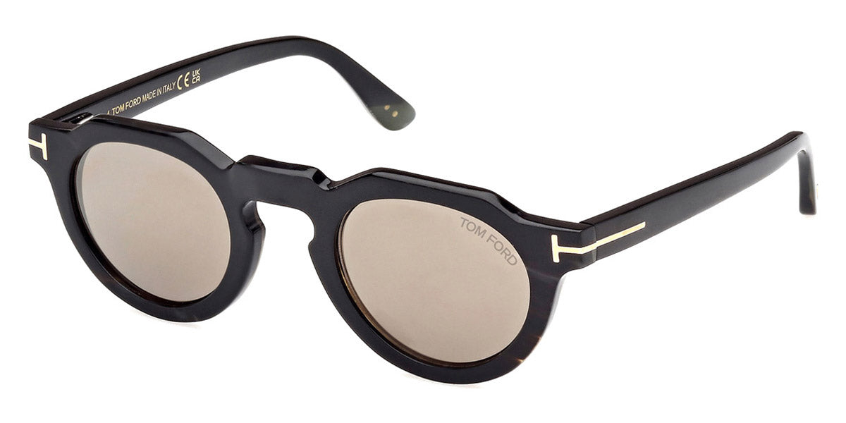 Tom Ford® FT1129-P FT1129-P 64L 45 - 64L Colored Horn / Roviex Mirrored Sunglasses