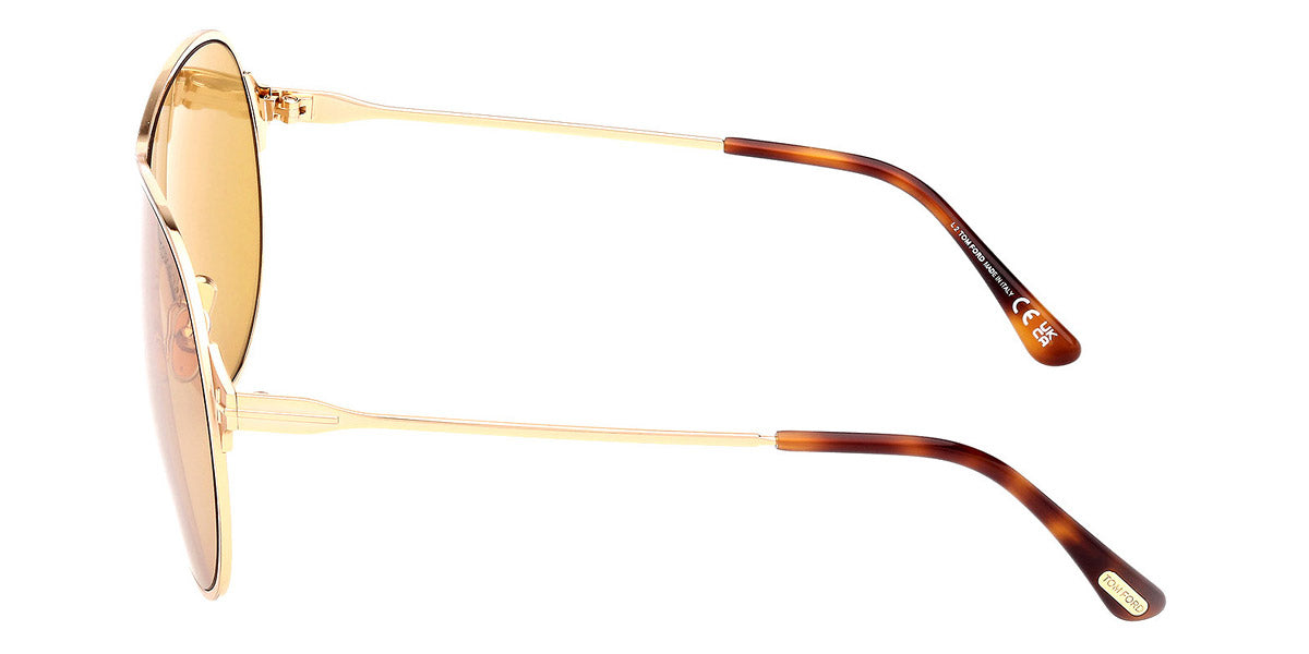 Tom Ford® Gaia FT1174 FT1174 30E 71 - Shiny Deep Gold Sunglasses