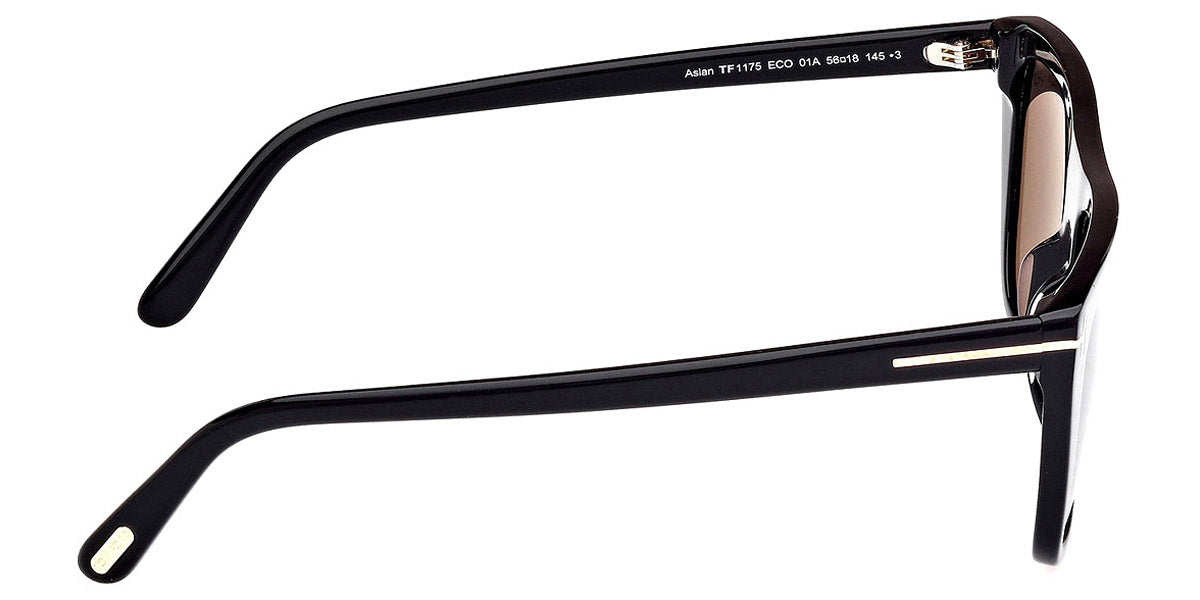 Tom Ford® FT1175 Aslan FT1175 Aslan 01A 56 - 01A - Shiny Black / Shiny Black Sunglasses