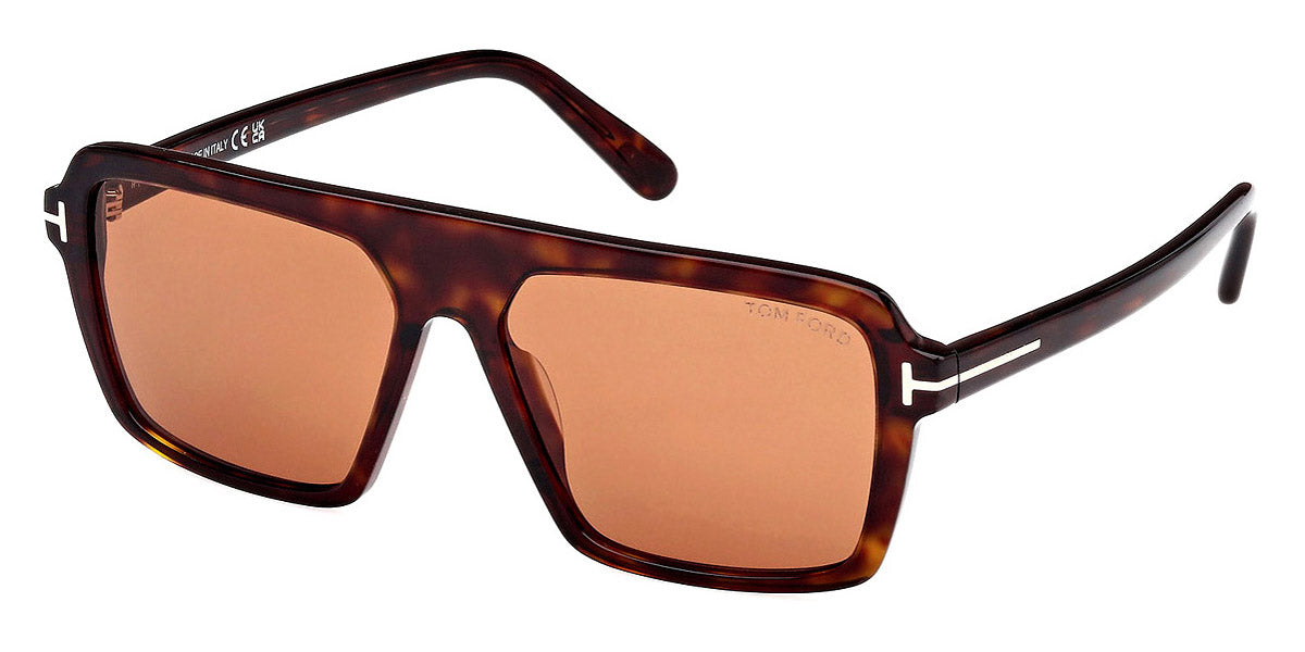 Tom Ford® FT1176 Vincent FT1176 Vincent 52E 56 - 52E - Dark Havana / Dark Havana Sunglasses
