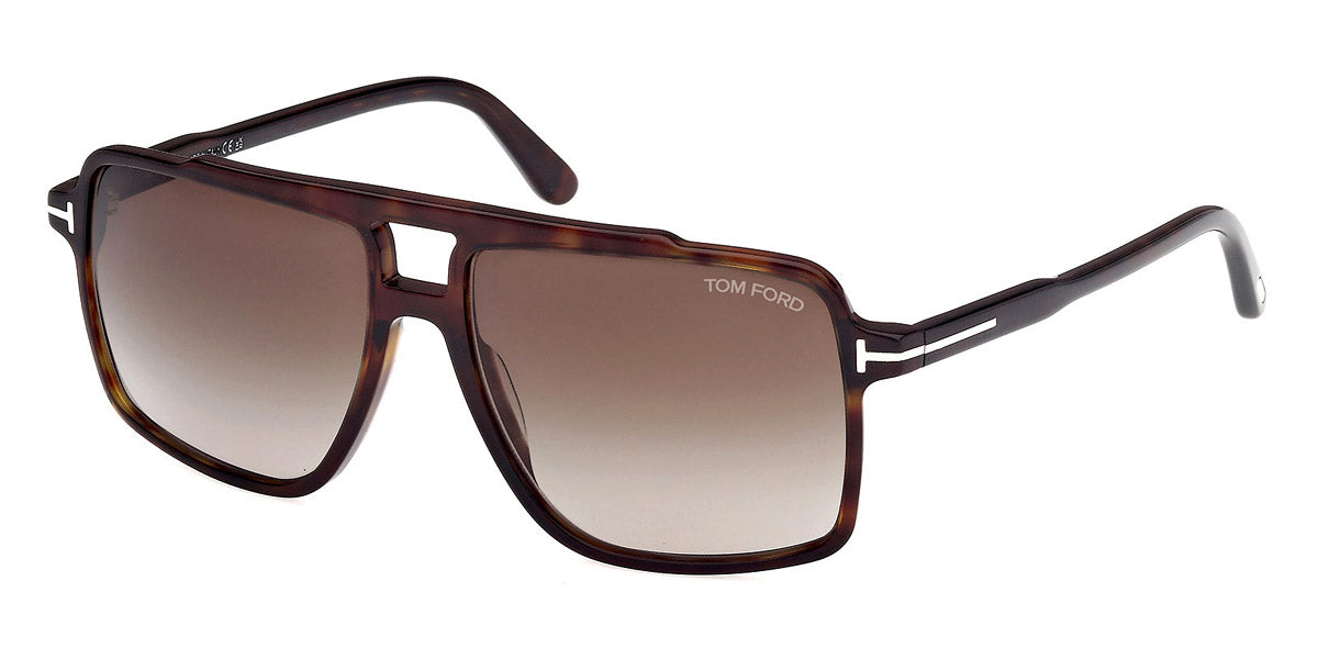 Tom Ford® Kemp FT1177 FT1177 52B 59 - Dark Havana / Gradient Smoke Sunglasses