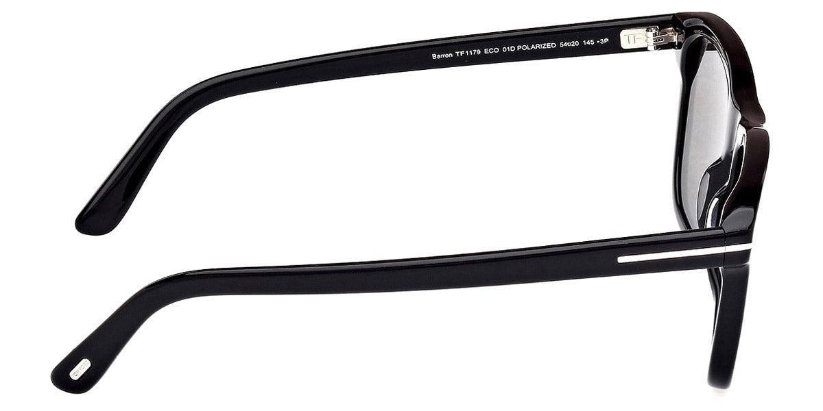 Tom Ford® FT1179 Barron FT1179 Barron 01D 54 - 01D - Shiny Black / Shiny Black Sunglasses