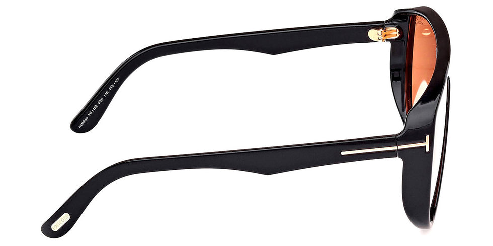 Tom Ford® FT1182 Achilles FT1182 Achilles 05E 138 - 05E - Shiny Black / Shiny Black Sunglasses
