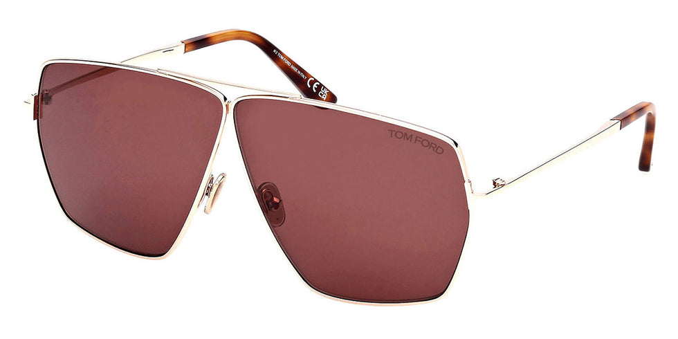 Tom Ford® FT1185 Stella FT1185 Stella 28E 67 - 28E - Shiny Rose Gold / Shiny Rose Gold Sunglasses