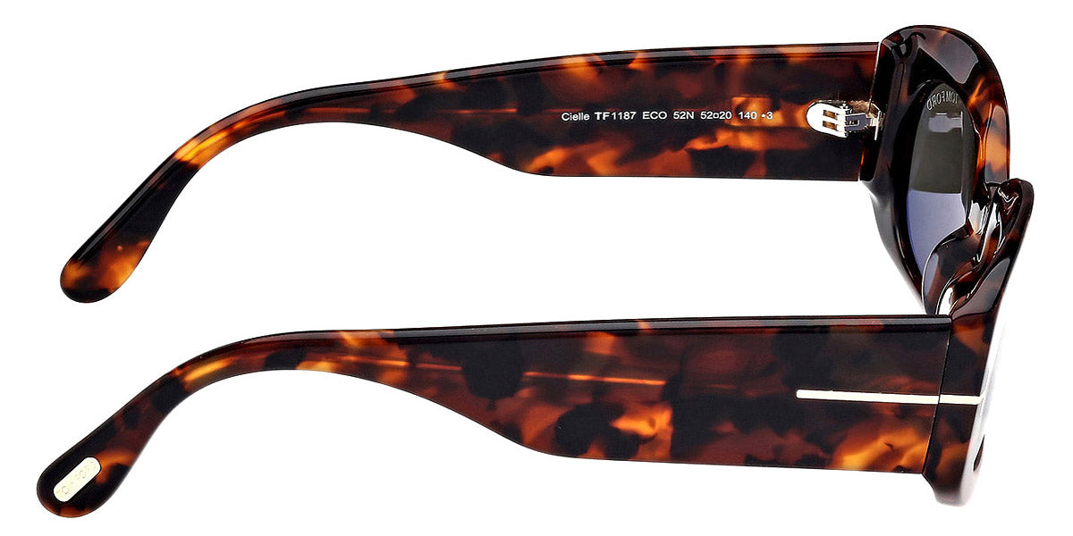 Tom Ford® FT1187 Cielle FT1187 Cielle 52N 52 - 52N - Dark Havana / Dark Havana Sunglasses