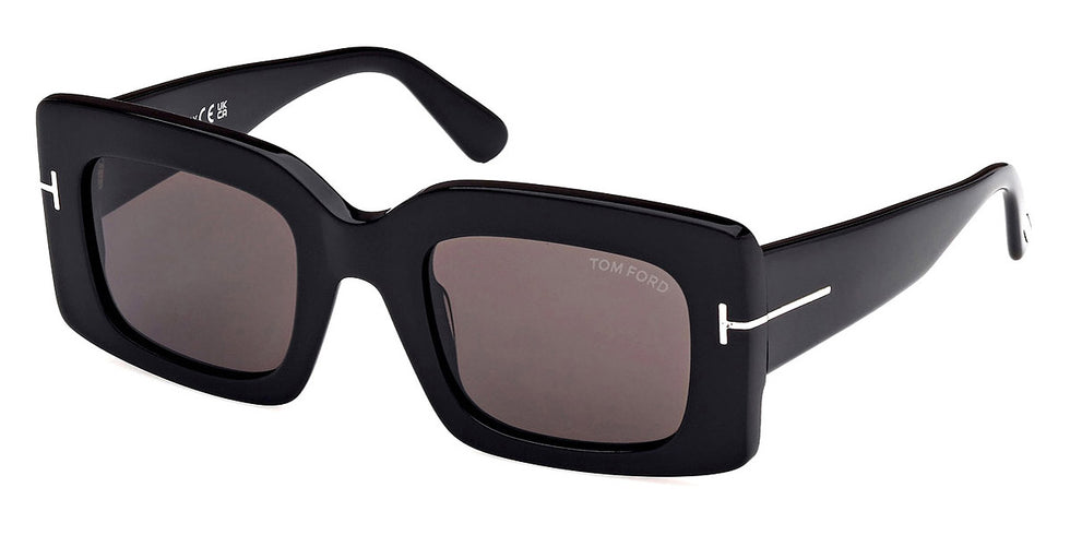 Tom Ford® FT1188 Brigitta FT1188 Brigitta 01A 50 - 01A - Shiny Black / Shiny Black Sunglasses